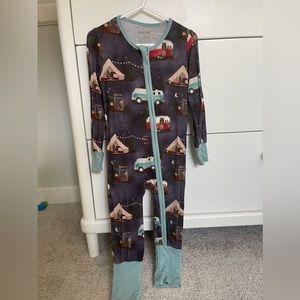 Pipsqueaks 3t bamboo zippy holiday camping print